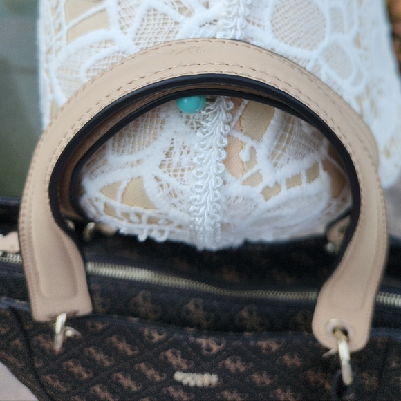 GUESS Brown And Black Women's Tote Bag - Picture 5 of 16